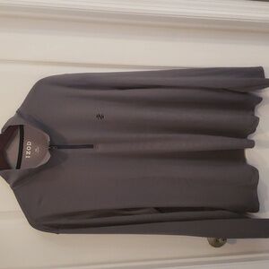 Izod Quarter Zip pullover in Grey